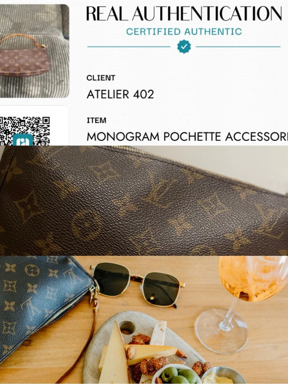 Authentic Louis Vuitton Monogram Pochette Accessoires Mini Shoulder Bag - Picture 12 of 12